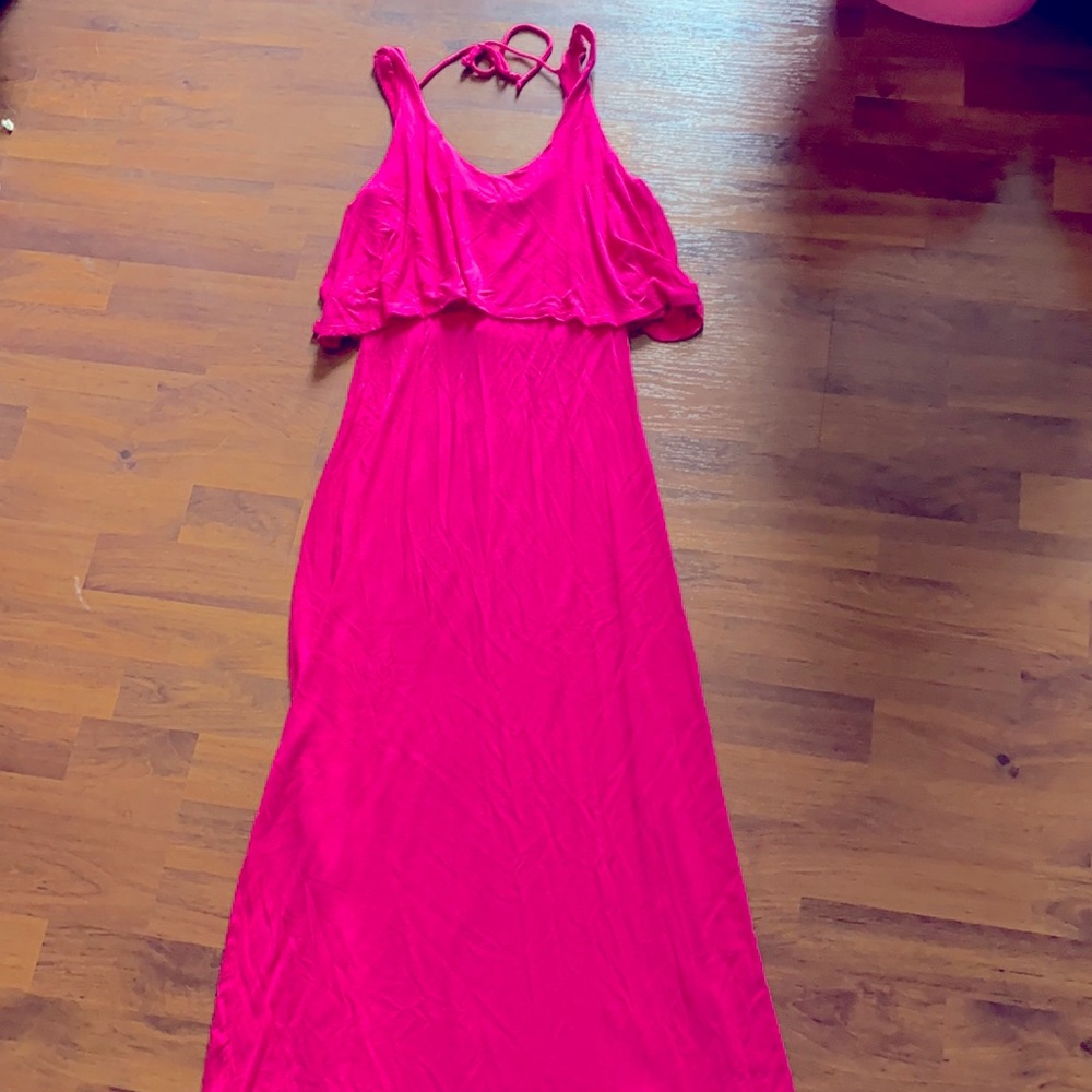 NWOT pink maxi dress